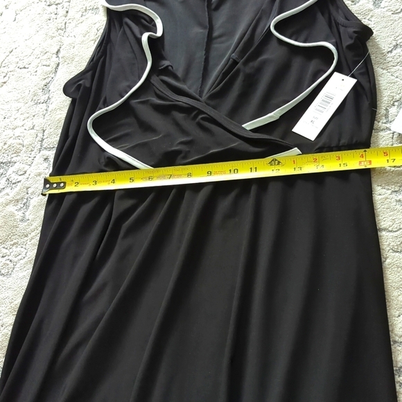 TASH + Sophie Ruffle Piped Trim Dress, Size XL, Black - Picture 8 of 11